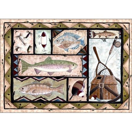 H2H DM 57 Fishing Doormat; Brown H2726142